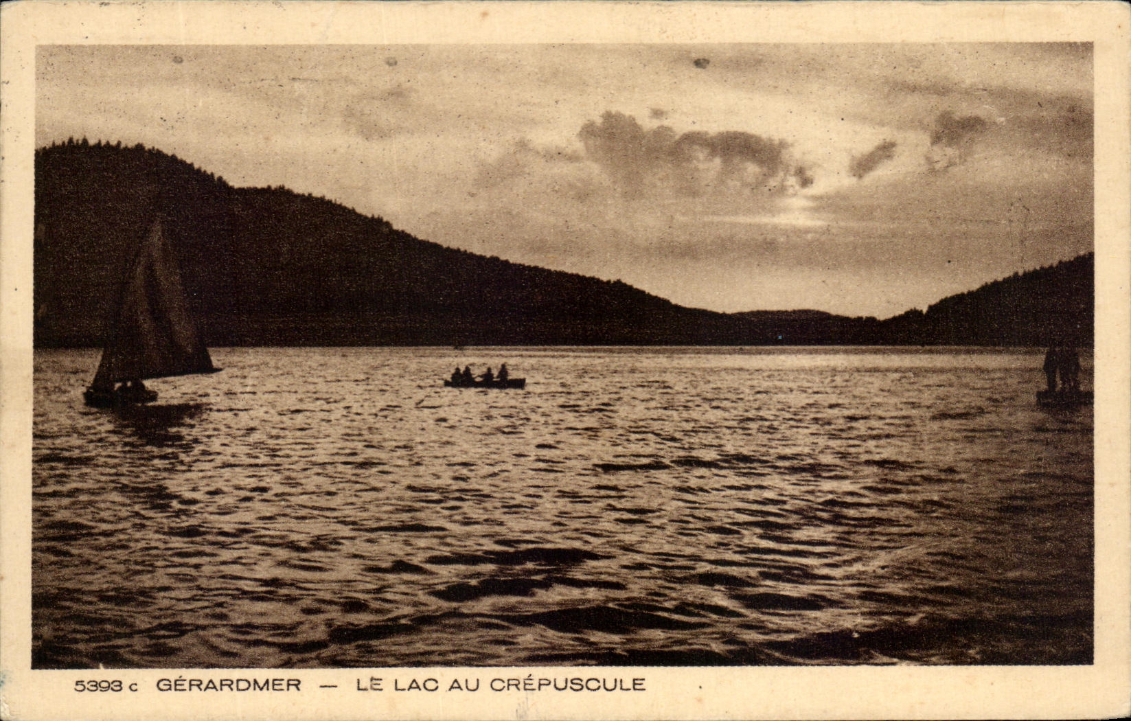 CPA Gerardmer the Lake In the Twilight