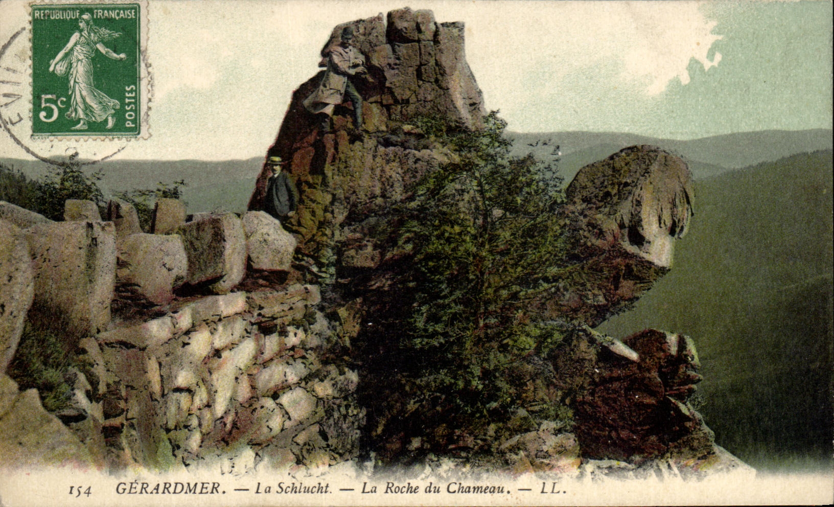 CPA Gerardmer Schlucht the Rock of the Camel