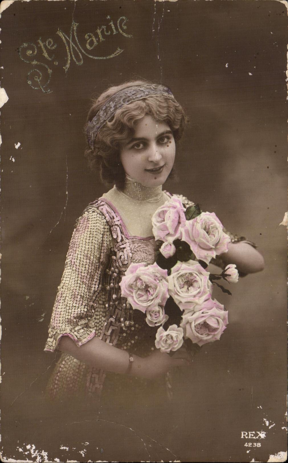 CPA Fantaisie Femme Ste Marie 