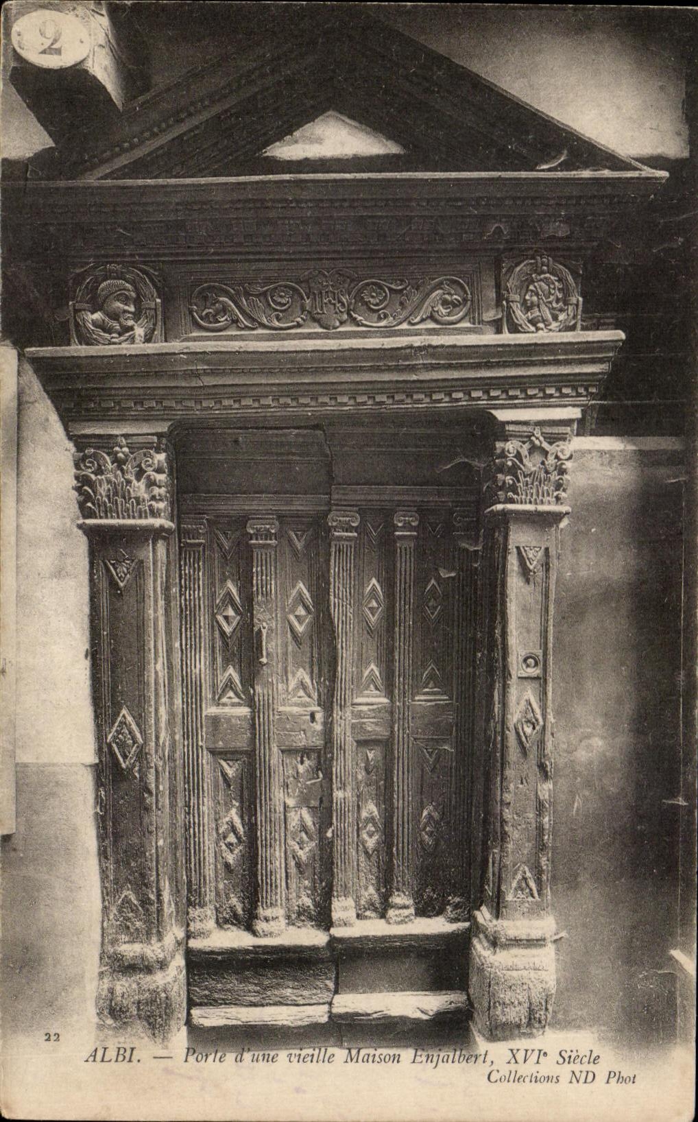 CPA Albi Gate Of una casa vieja de Enjalbert