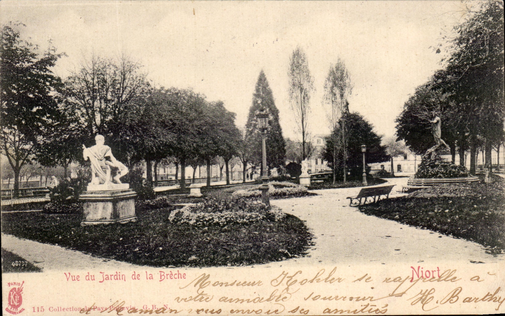 CPA Niort Seen Of the Garden Of the Breach