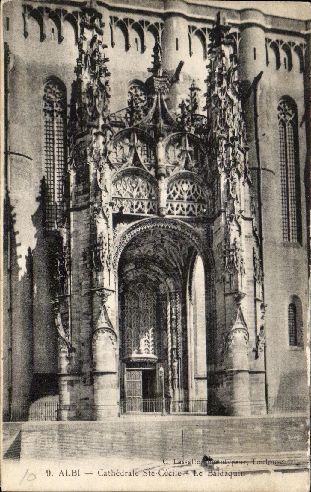 Catedral co de CPA Albi Cecile el baldaquin