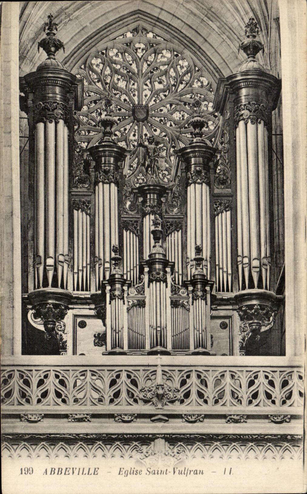 CPA Abbeville Church Saint Vulfran Organ