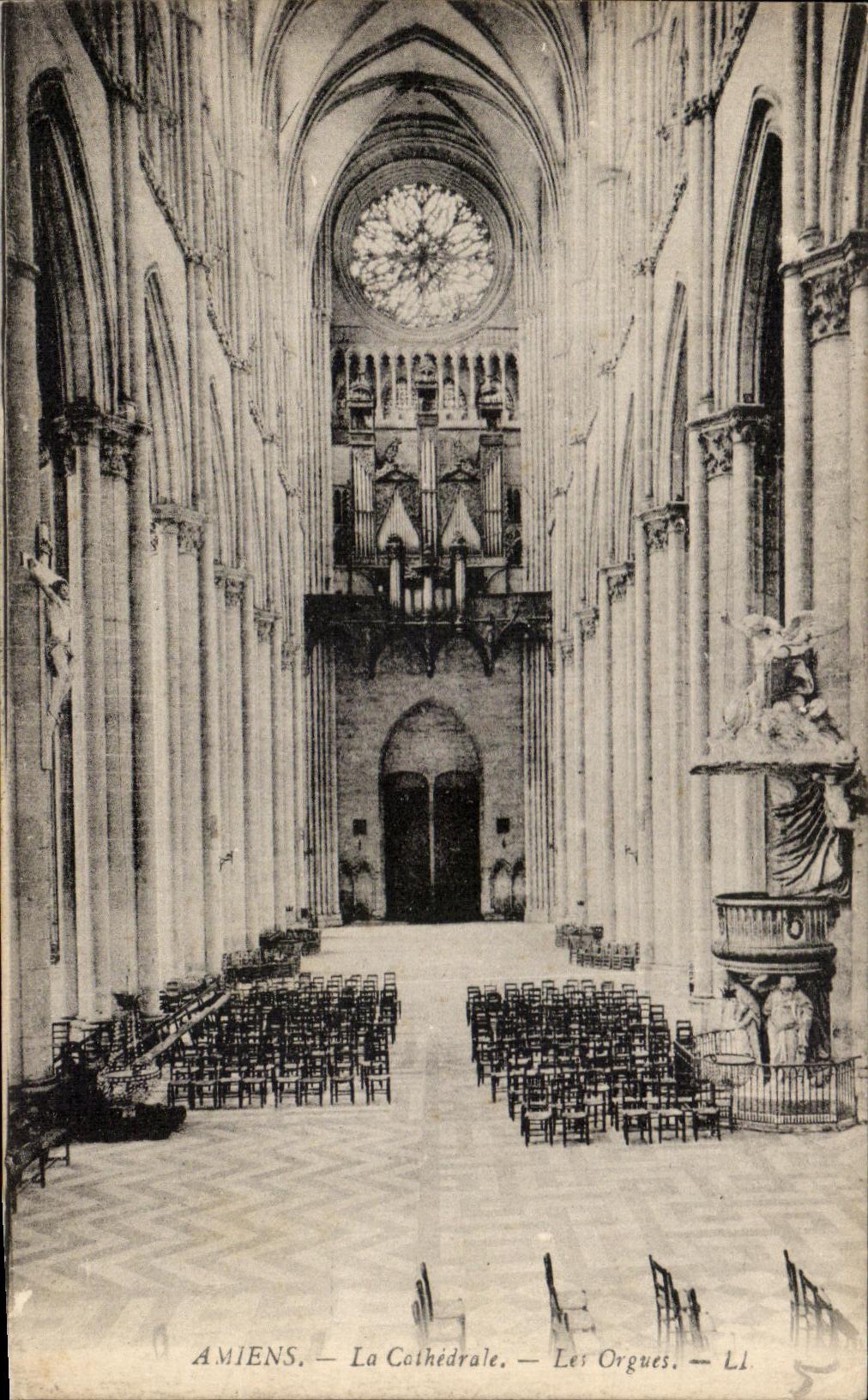 CPA Amiens La Cathedrale Les Orgues