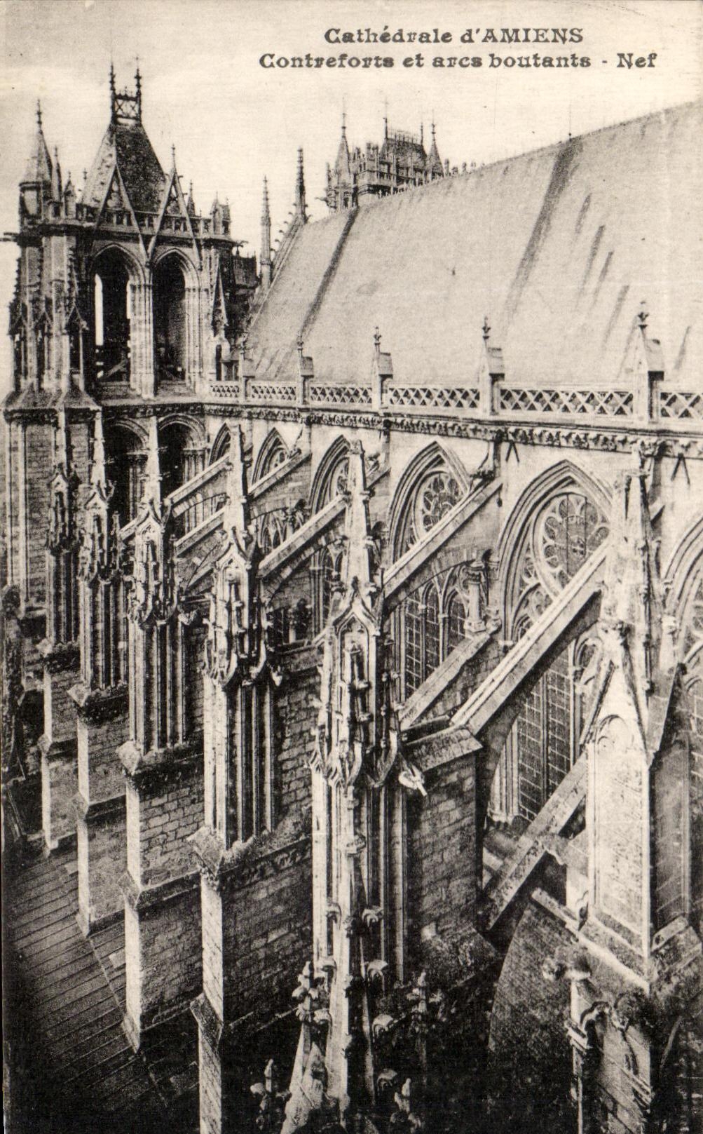 CPA Cathedrale D'Amiens Contreforta et Arcs boutants nef