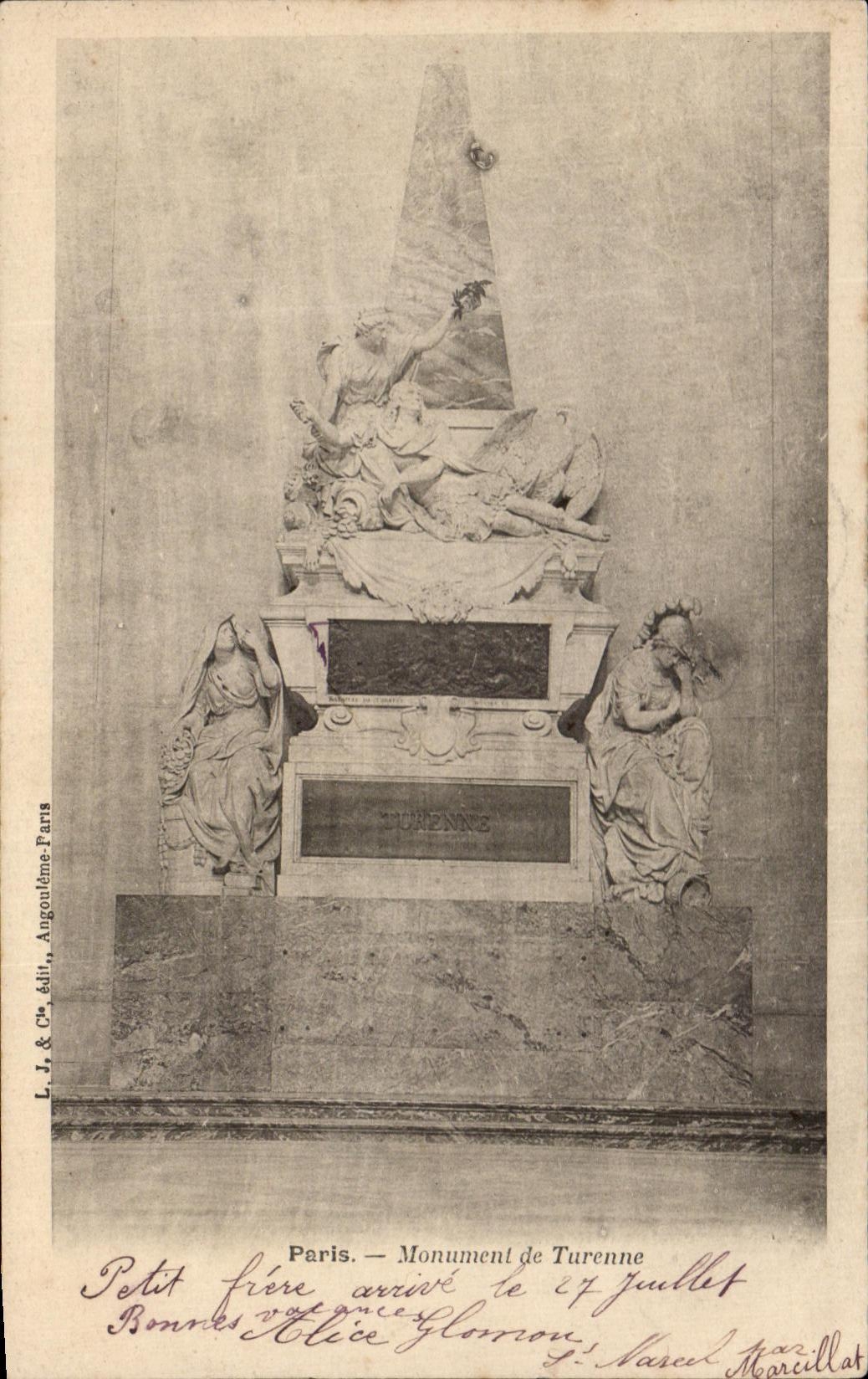 CPA Paris Monument de Turenne