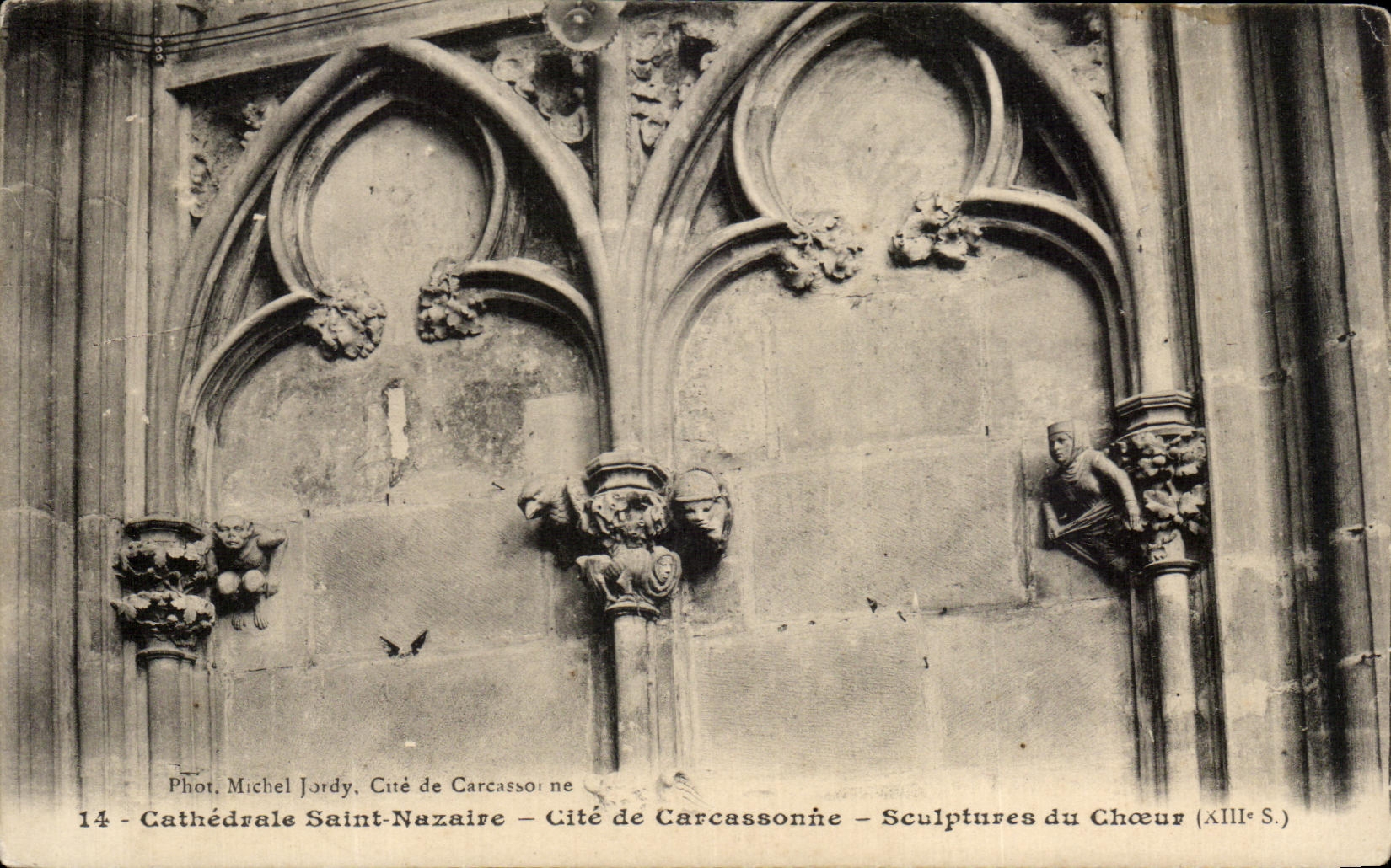 CPA Carcassonne Saint Nazaire Cite de Carcassonne Sculptures du Choeur
