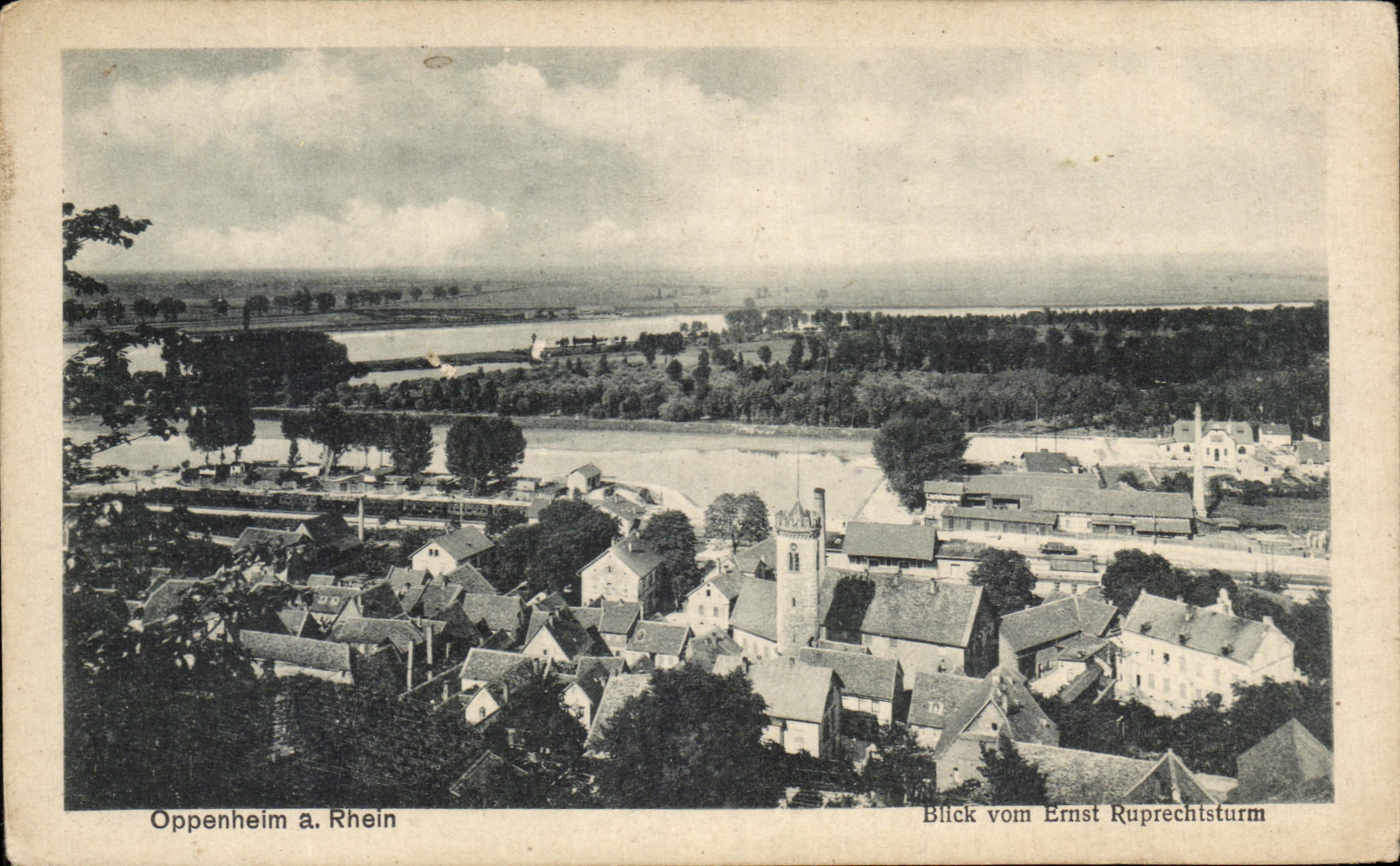 CPA Oppenheim has Rhein Blick vom Ernst Ruprechsturm