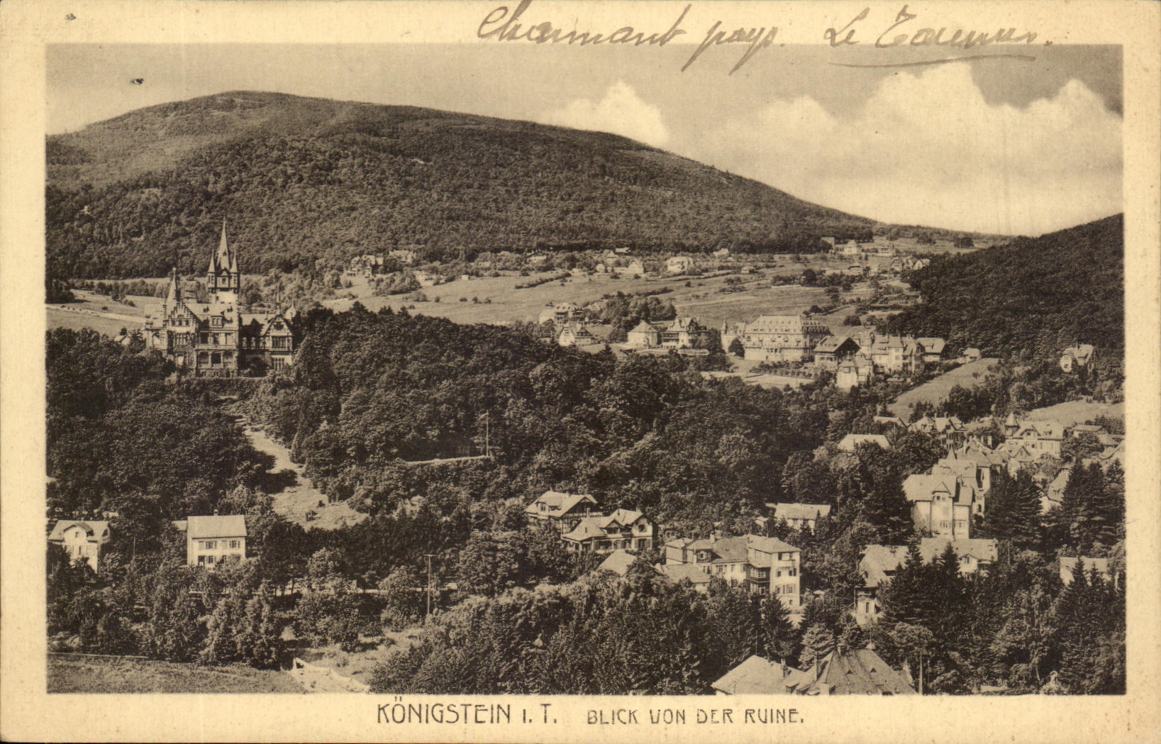 CPA Konigstein Blick Von Dlr Ruins