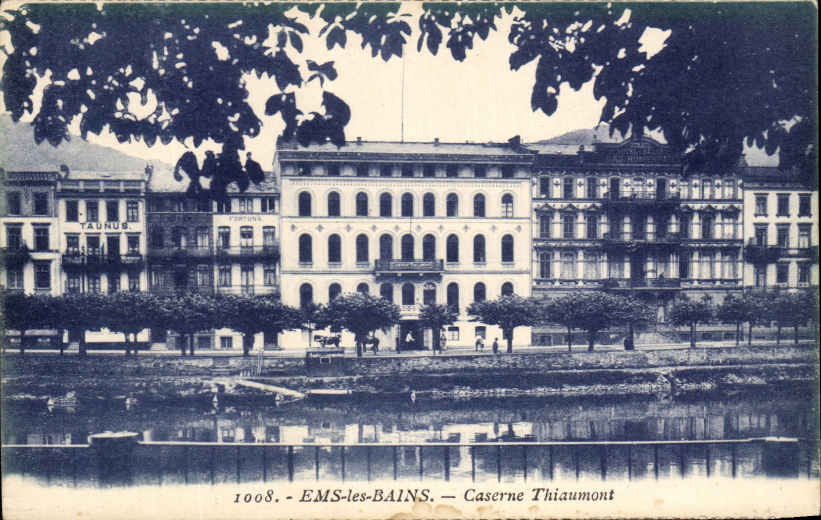 CPA Ems les Bains Barracks Thiaumont Militaria