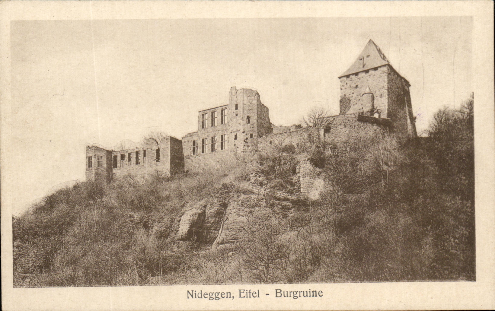 CPA Nideggen Eiffel Burgruine