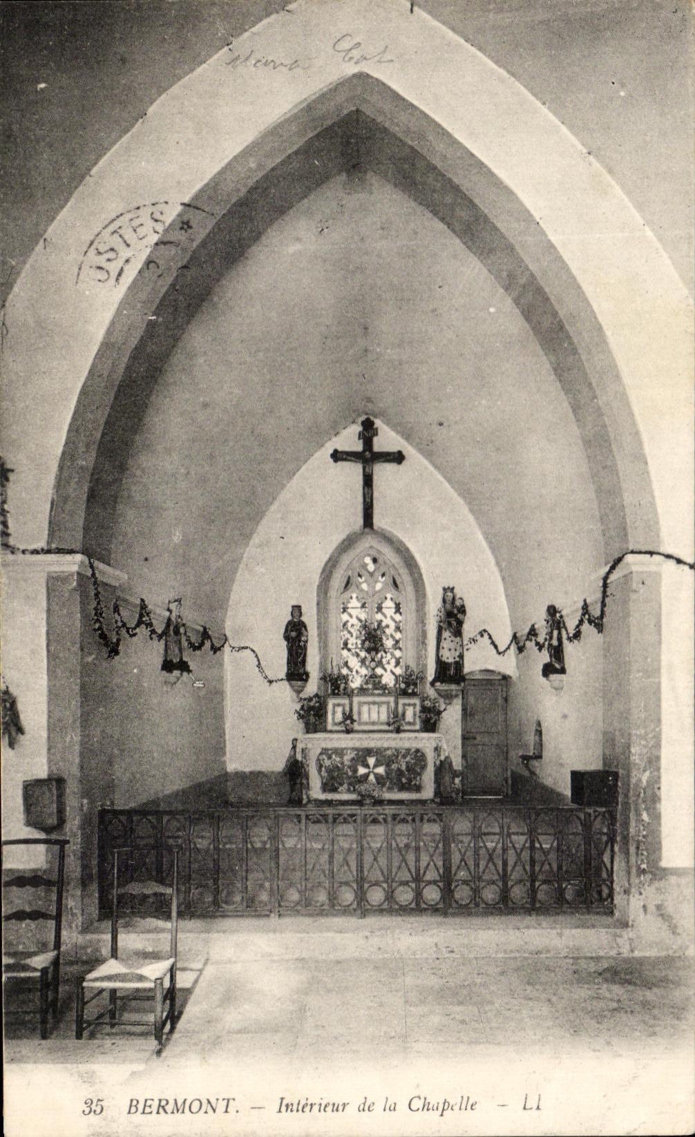 CPA Belfort Interieur de la Chapelle