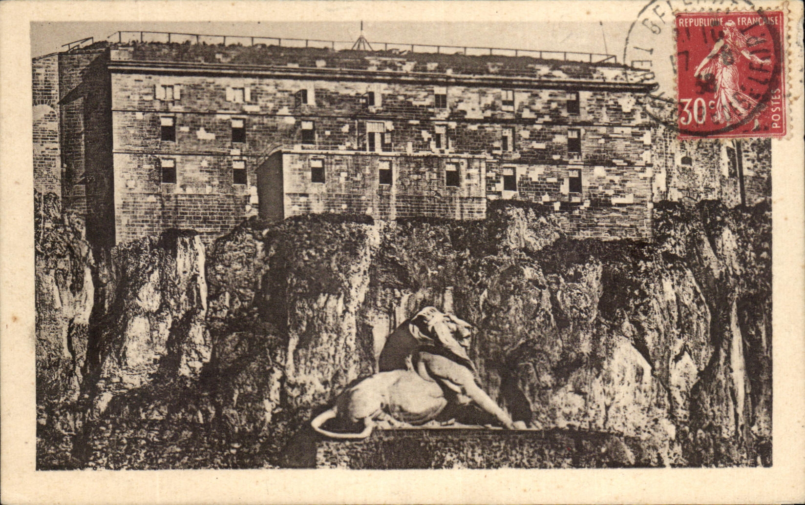 CPA Belfort the Castle Old feudal fortress concerned with the Counts de Montballard