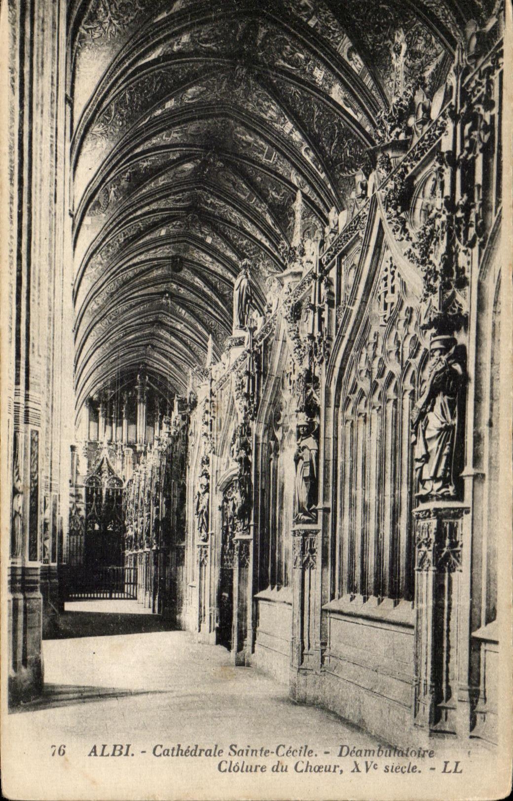 Claustro de Cecile Deambutoire del santo de la catedral de CPA Albi del estribillo