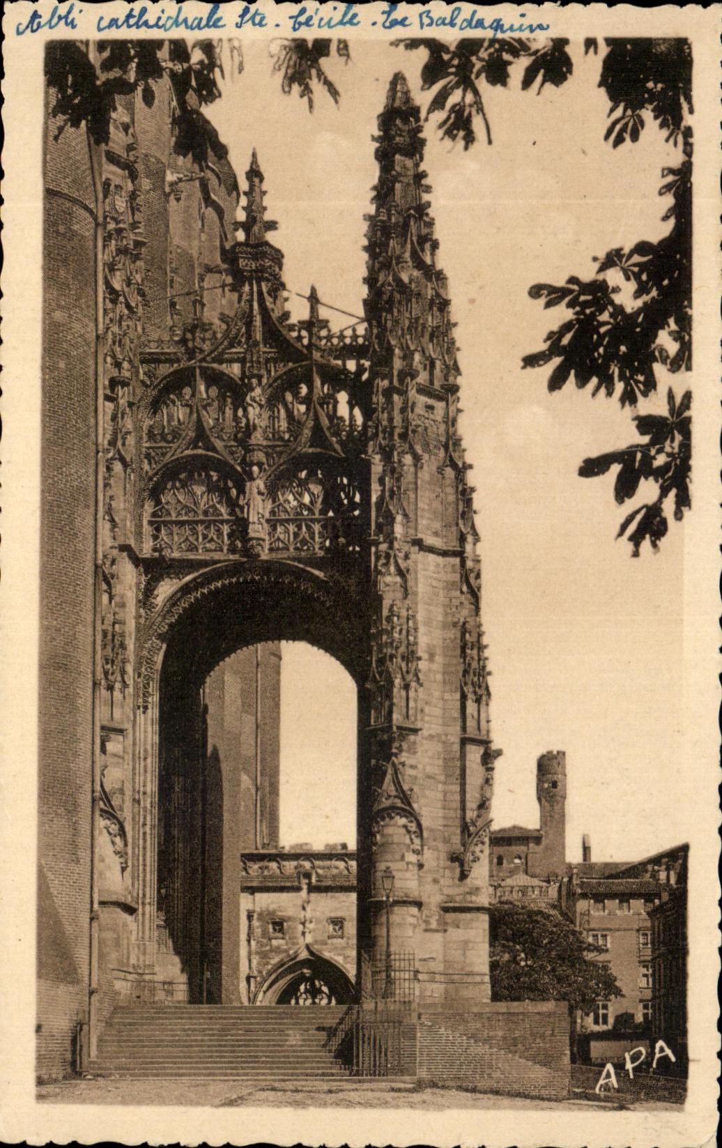 Catedral co de CPA Albi (el Tarn) Cecile el baldaquin