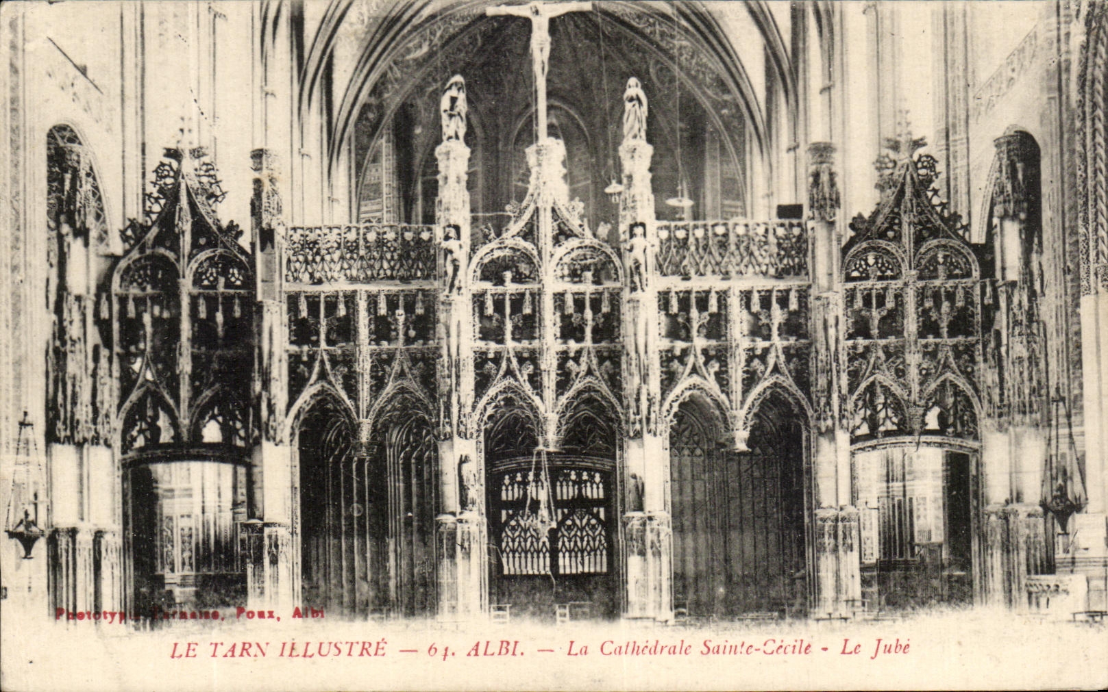 CPA Albi la catedral Sainte Cecile Jube