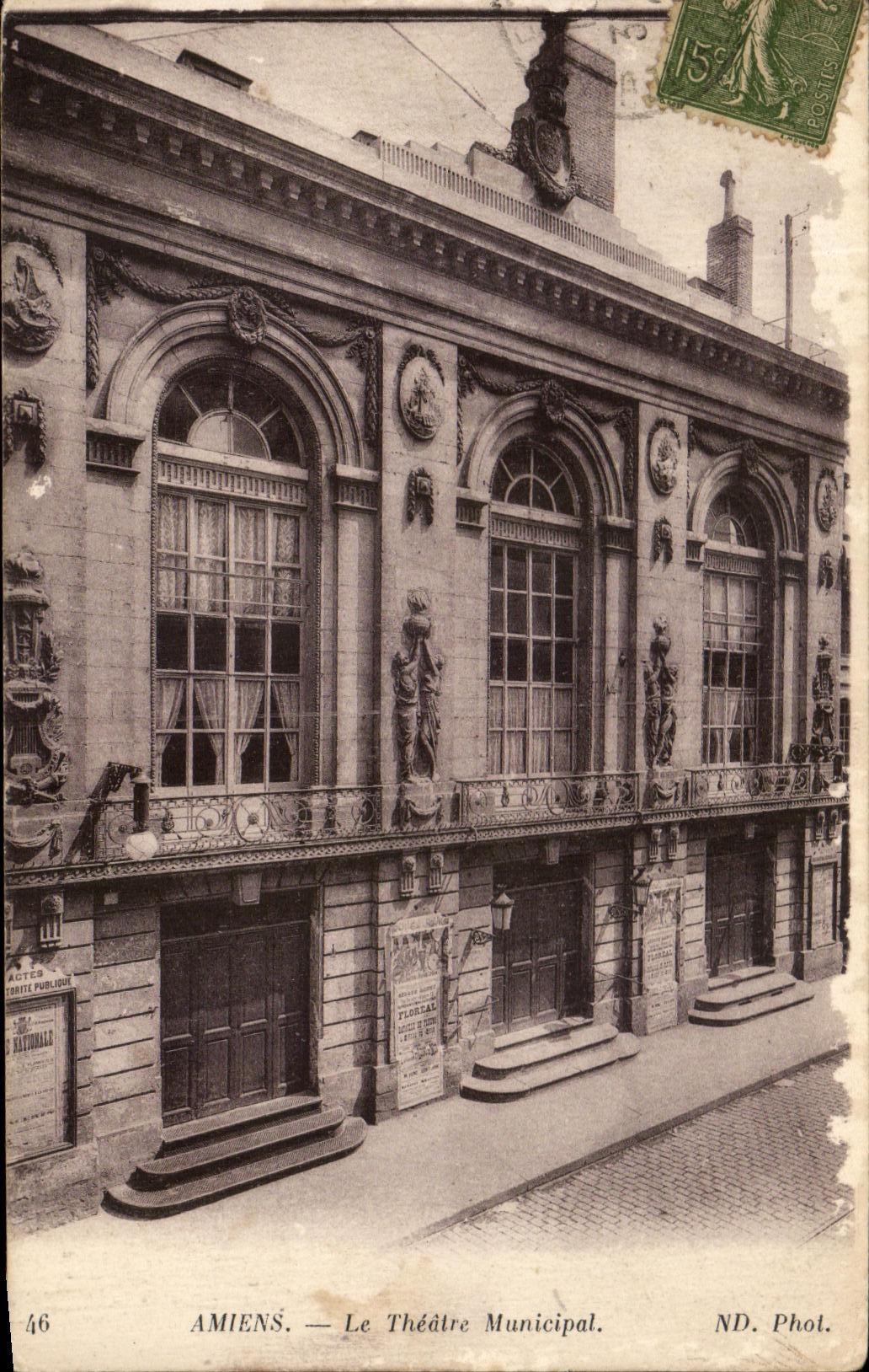 CPA Amiens the Municipal Theater