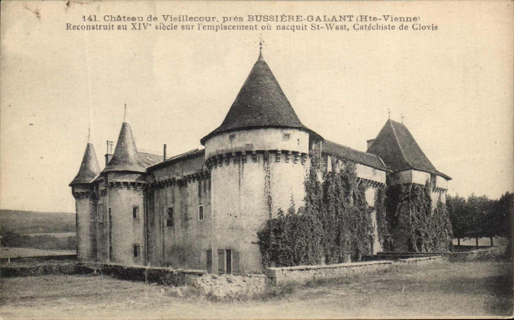CPA Castle of Viellecour Close gallant Bussiere