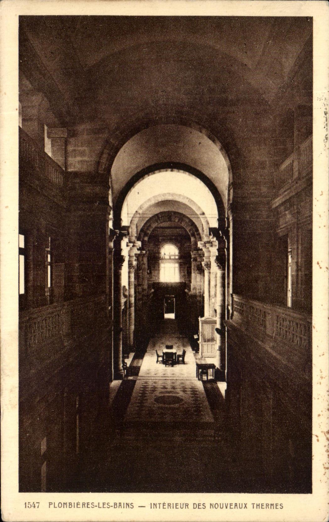 CPA Plonbieres Les Bains Interior Of the New Thermal baths