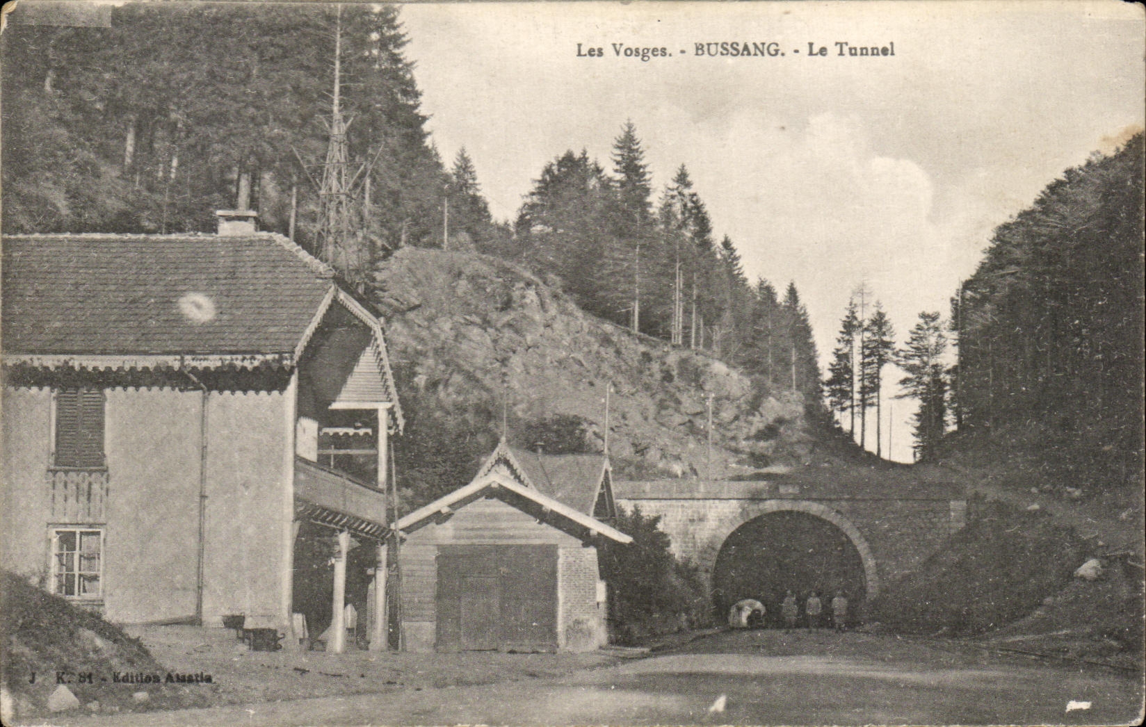 CPA the Vosges Bussang the Tunnel