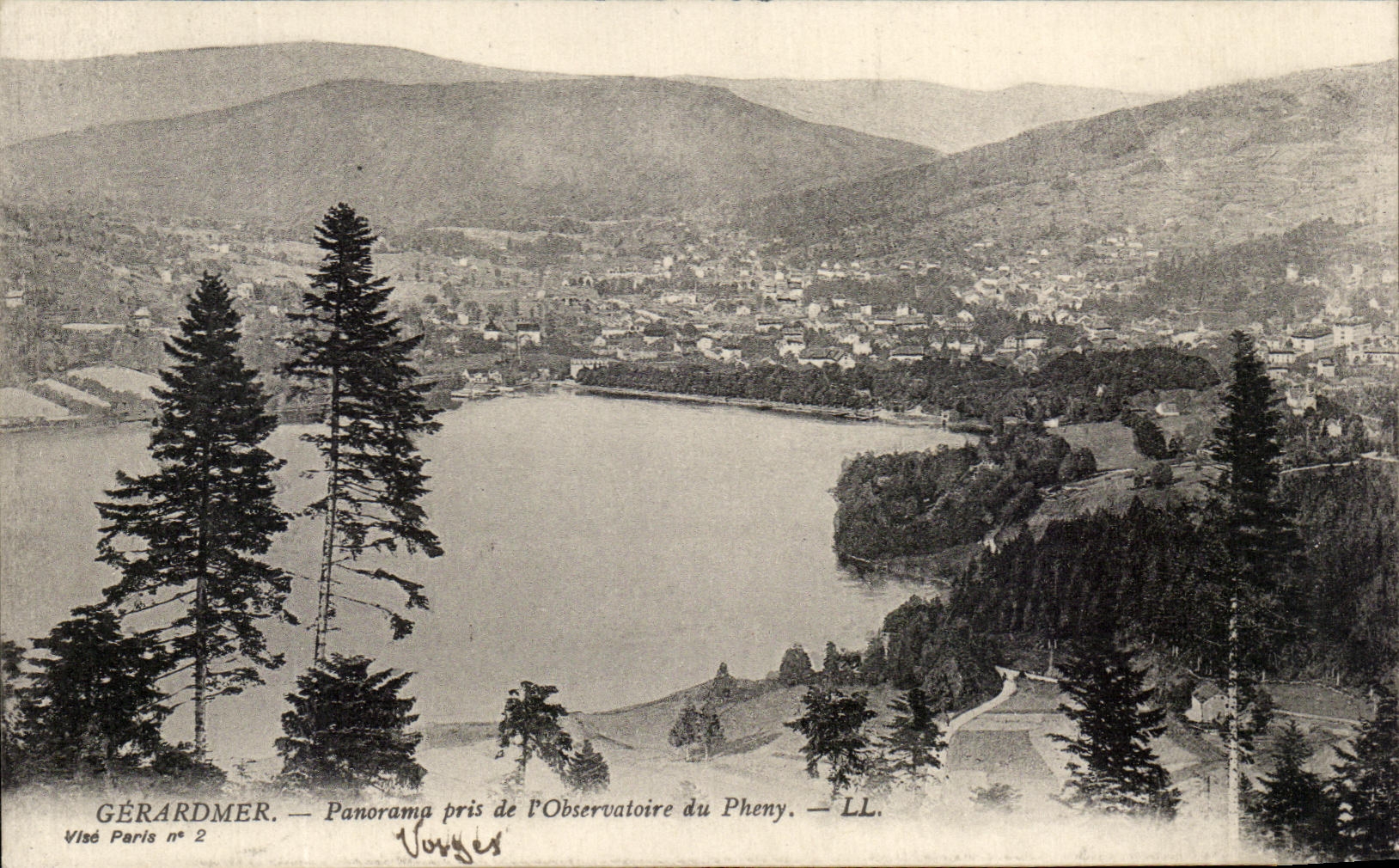 CPA Gerardmer Panorama Taken of i' Observatoire of Pheny