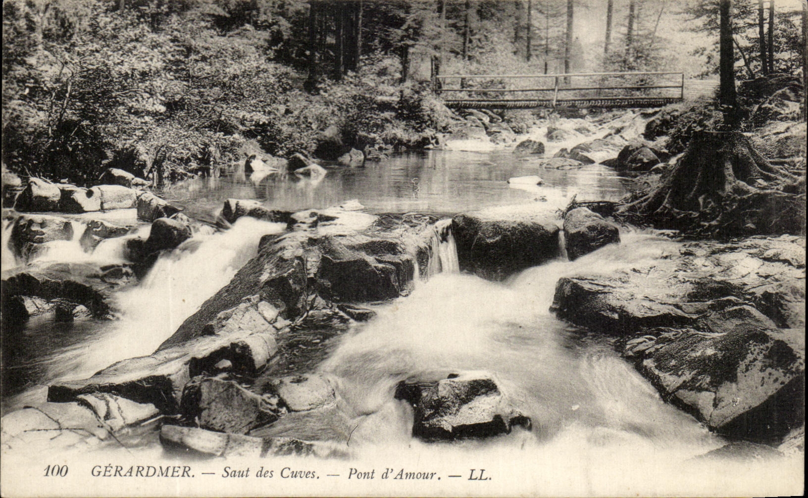 CPA Gerardmer Saut des Cuves Pont d'Amour