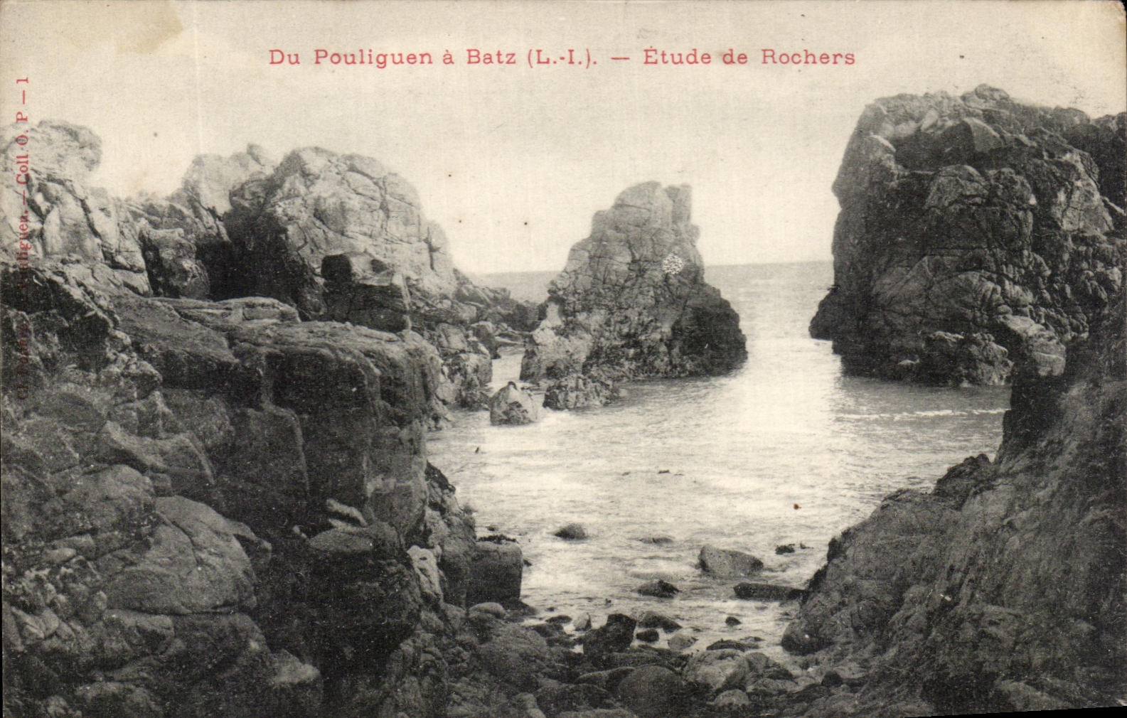 CPA Of Pouliguen has Batz Etude Rocks