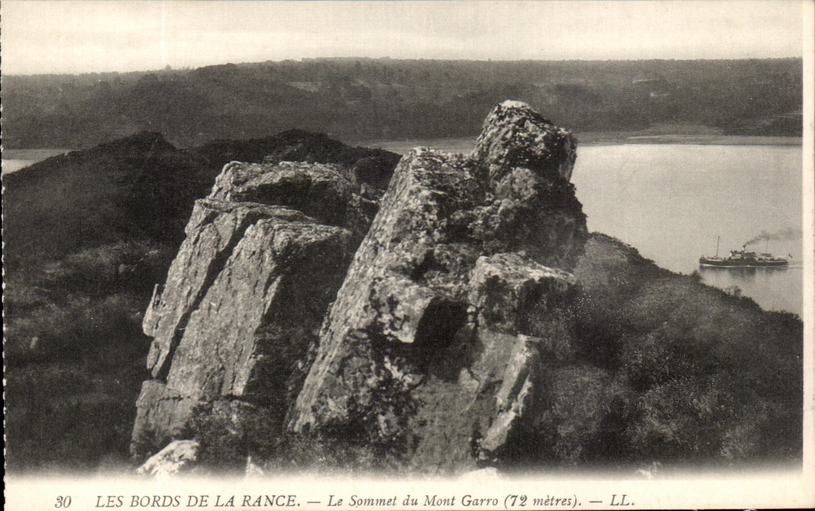 CPA Les Bords De La Rance Le Sommet Du mont Garro