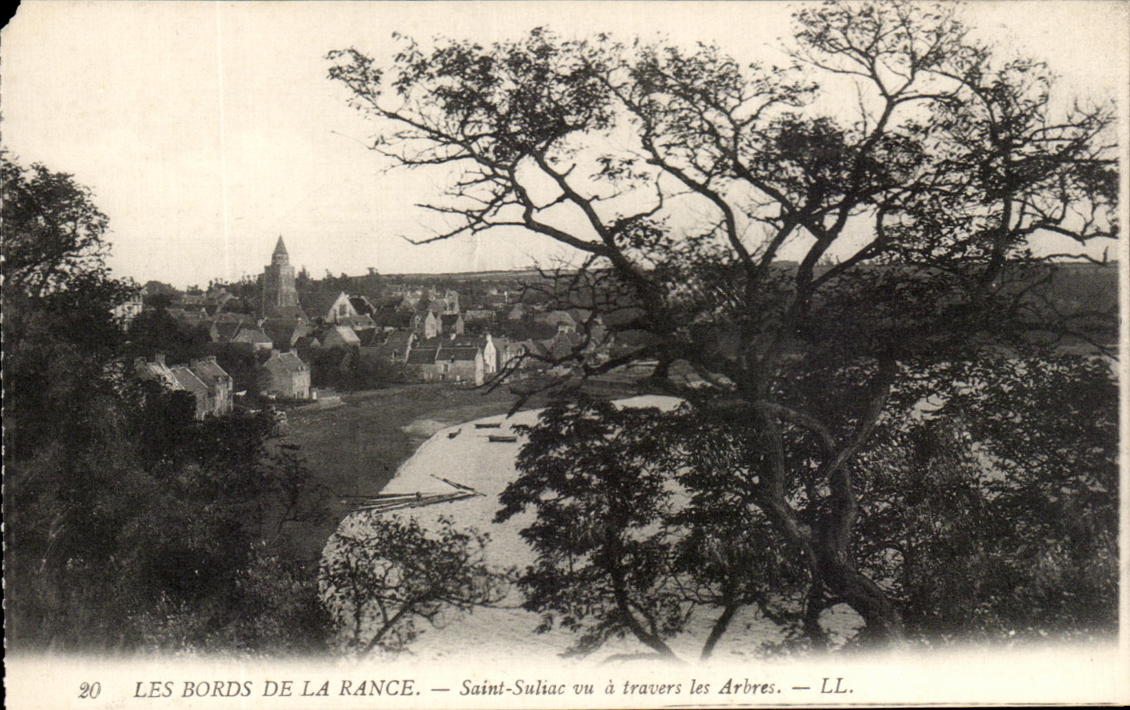CPA Les Bords De La Rance Saint Suliac vu a Travers Les Arbres
