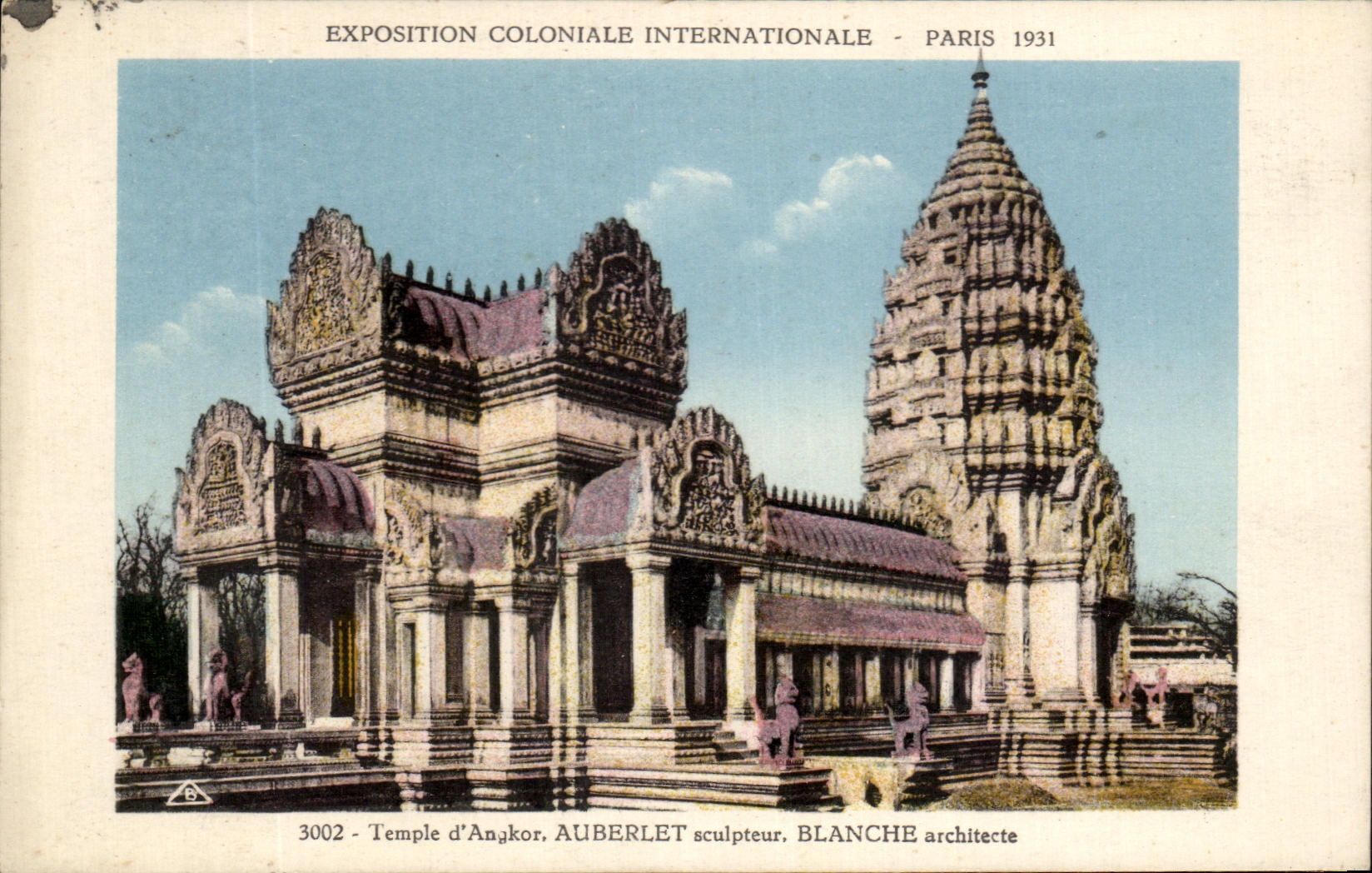 CPA Paris 1931 Exposition coloniale internationale Temple D'angkor