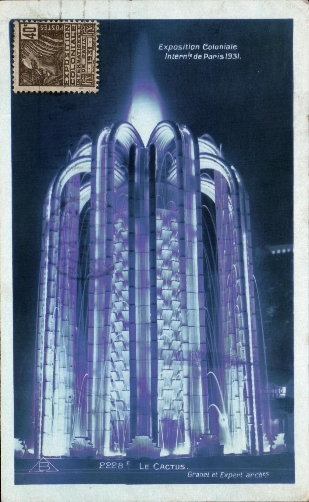 CPA internacional Of colonial justo Paris 1931 el cacto