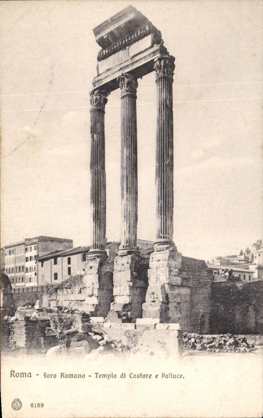CPA Roma Remano Tempio Di Castore E Polluce