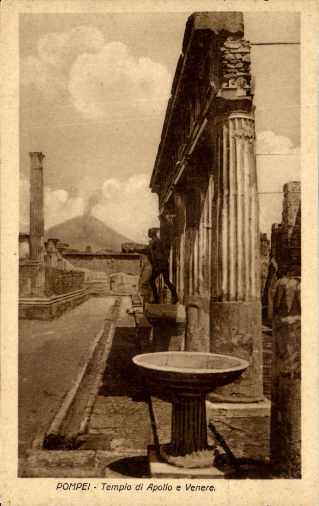 CPA Pompeya Tempio di Apolo E Venerates