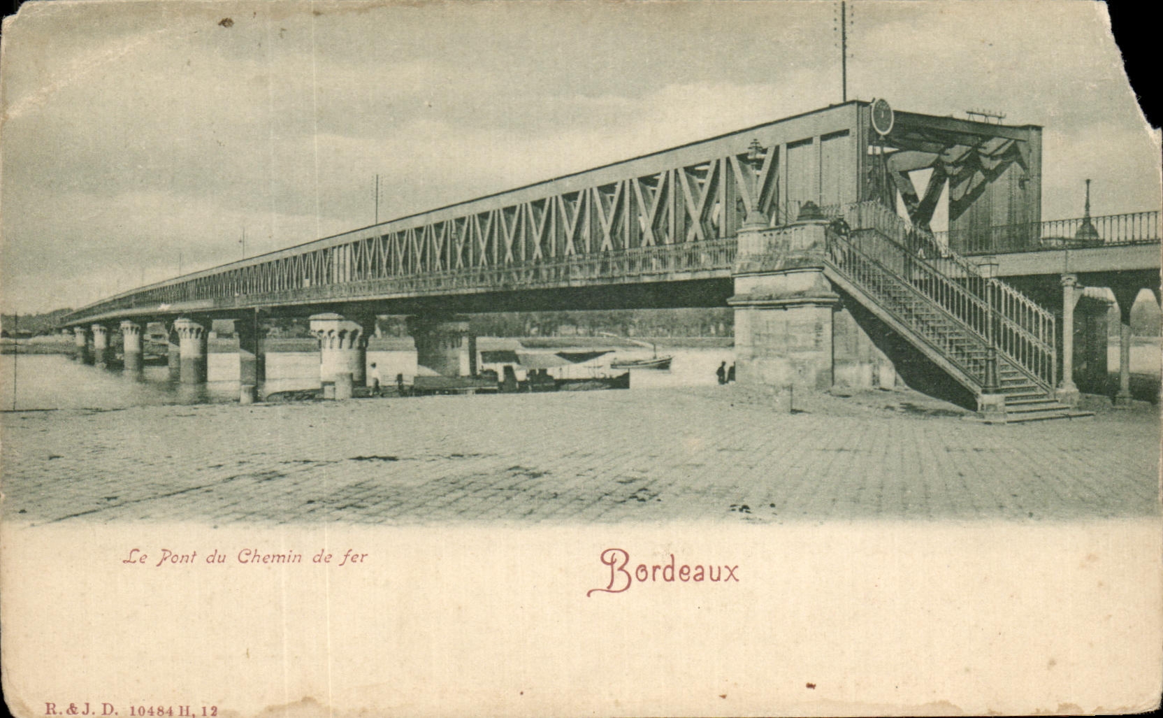 CPA Bordeaux Le pont du chemin de fer