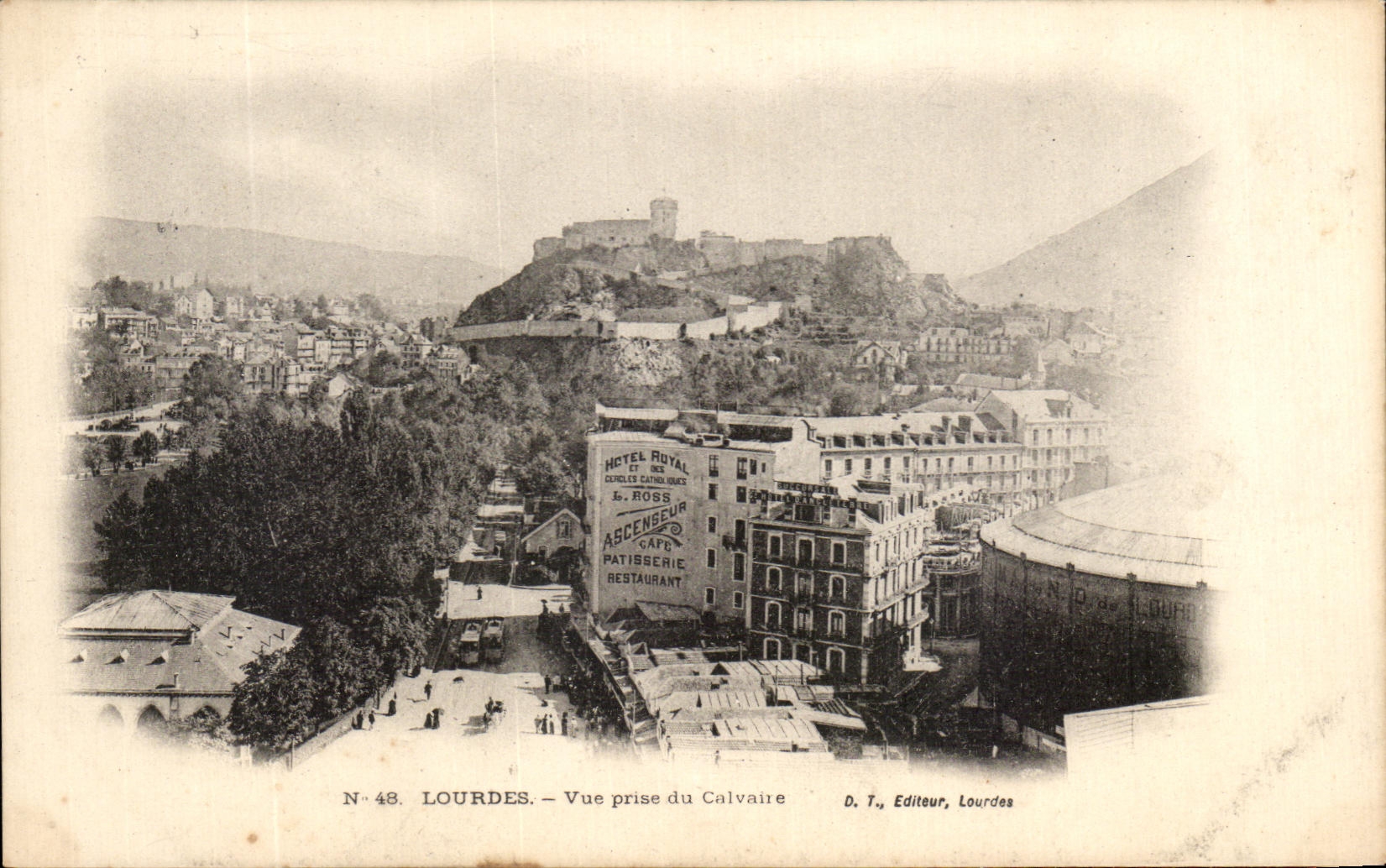 CPA Lourdes Vue Prise Du Calvaire