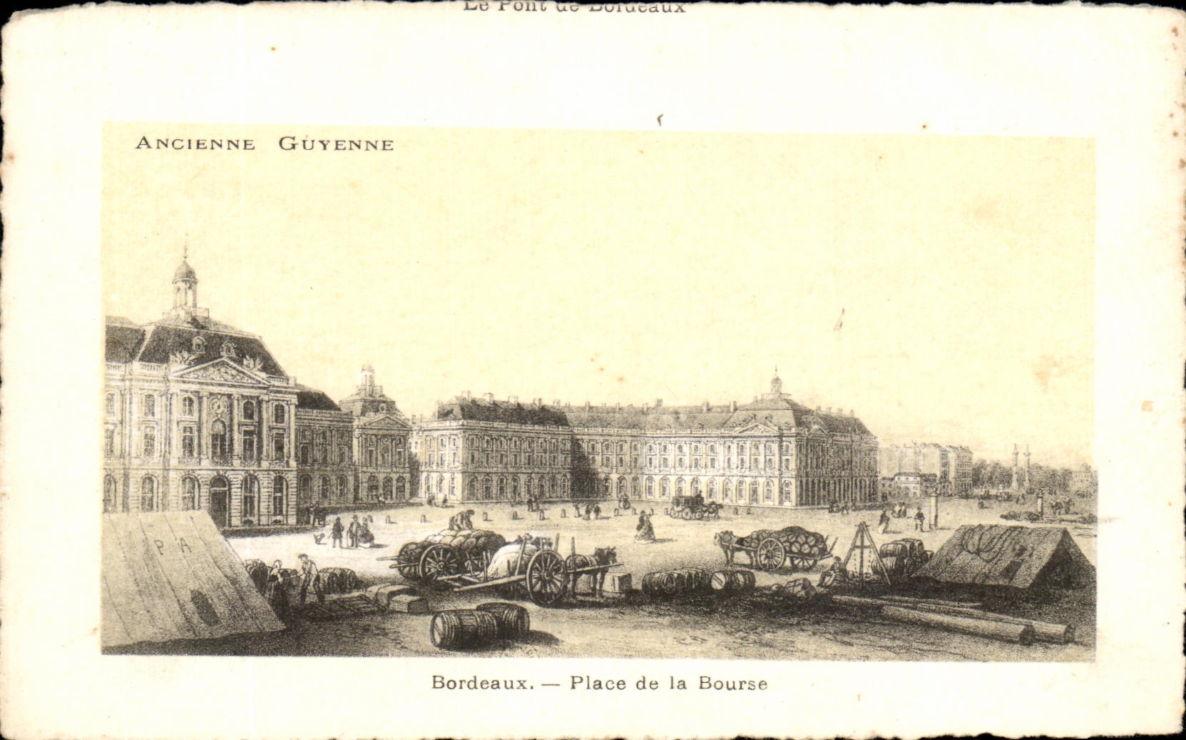 CPA Bordeaux Places Old Stock Exchange Guyenne