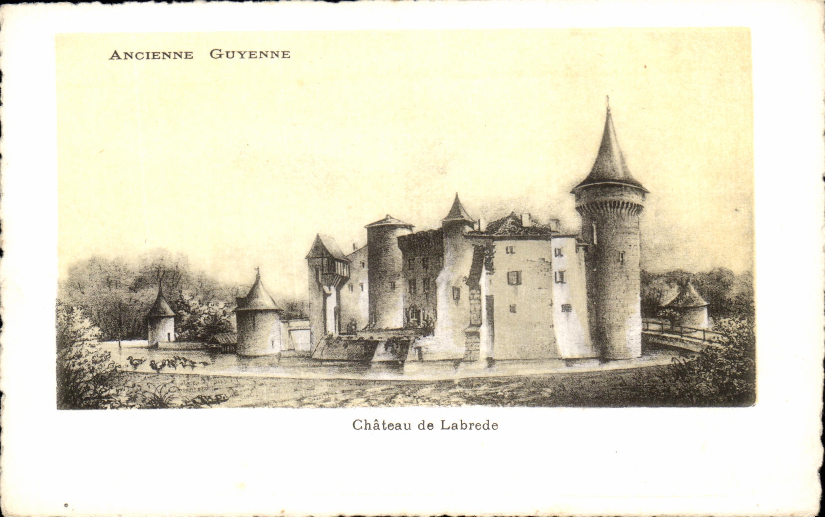 Old CPA Guyenne Castle De Labrede