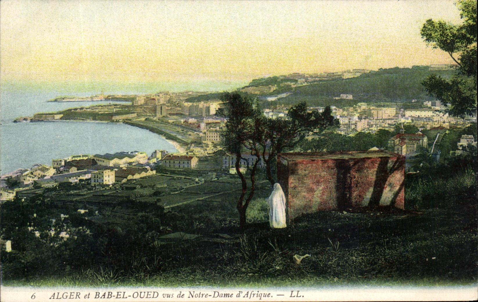 CPA Argel y Bab El Oued vistos de Notre Dame de africa Argelia