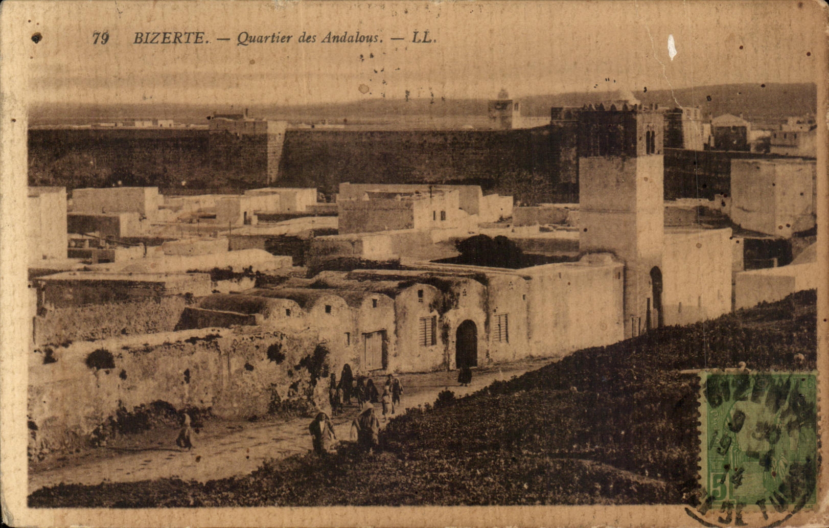 CPA Bizerte Quartier des Andalous Tunisie