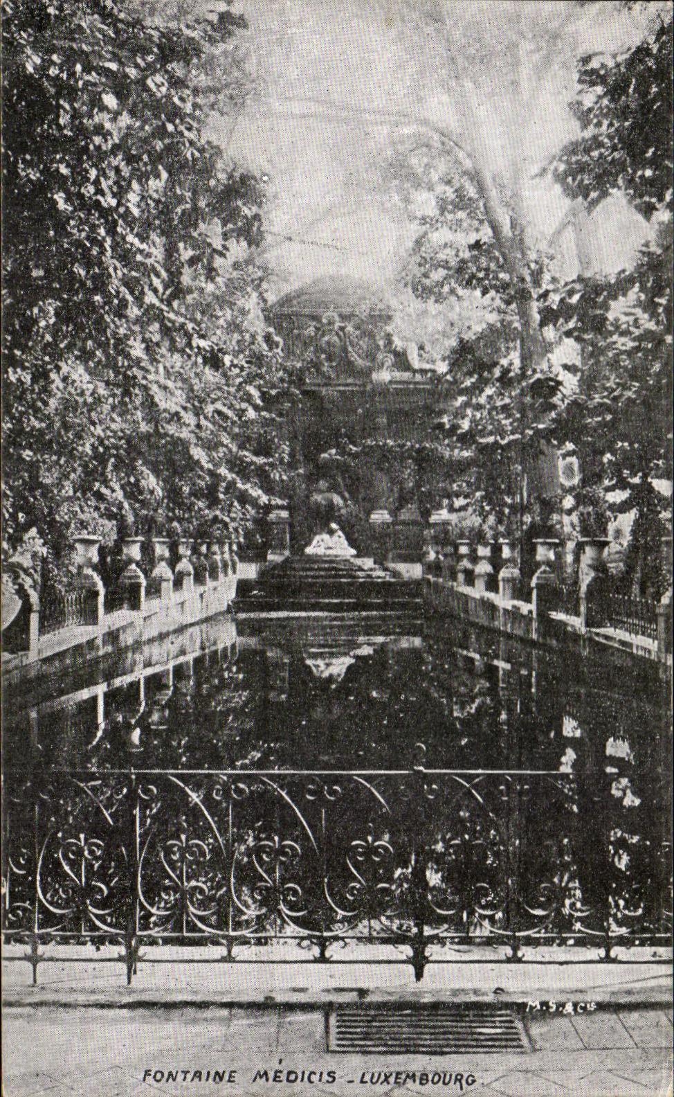 CPA Fountain Medicis Luxembourg Paris