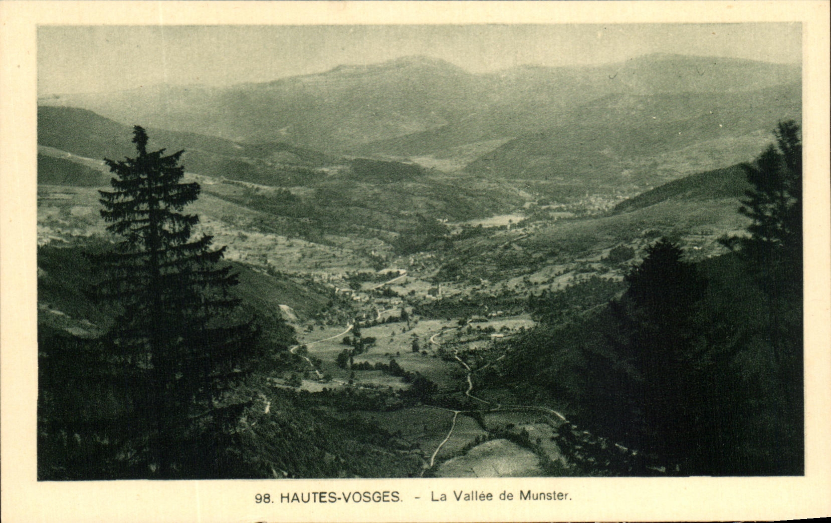 CPA the High Vosges the Valley of Munster