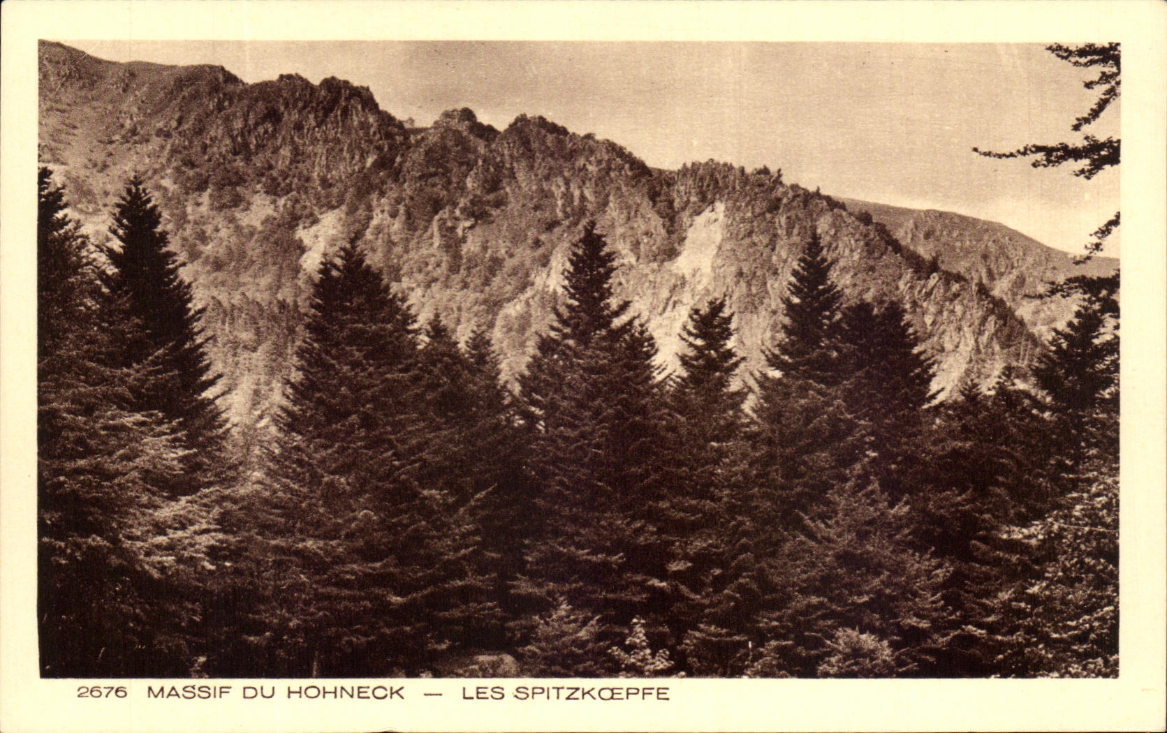 CPA Massif Du Hohneck Les Spitzkoepfe