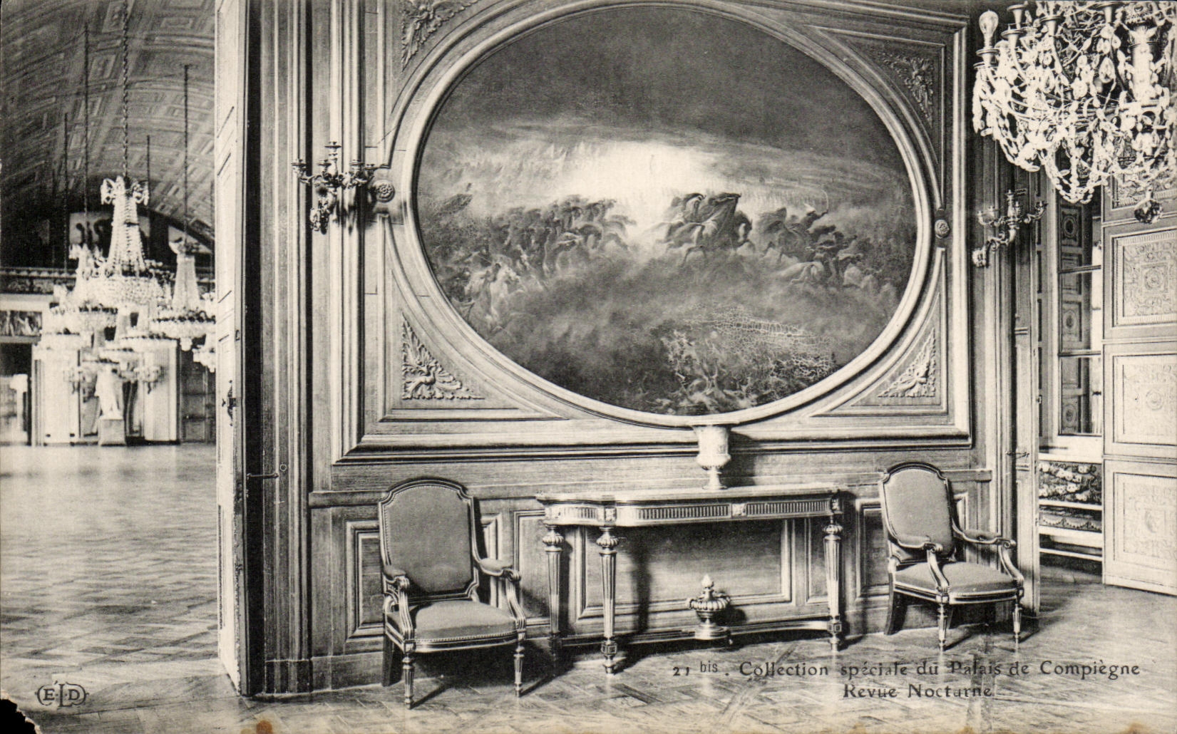 CPA Palais de Compiegne Revue Nocturne