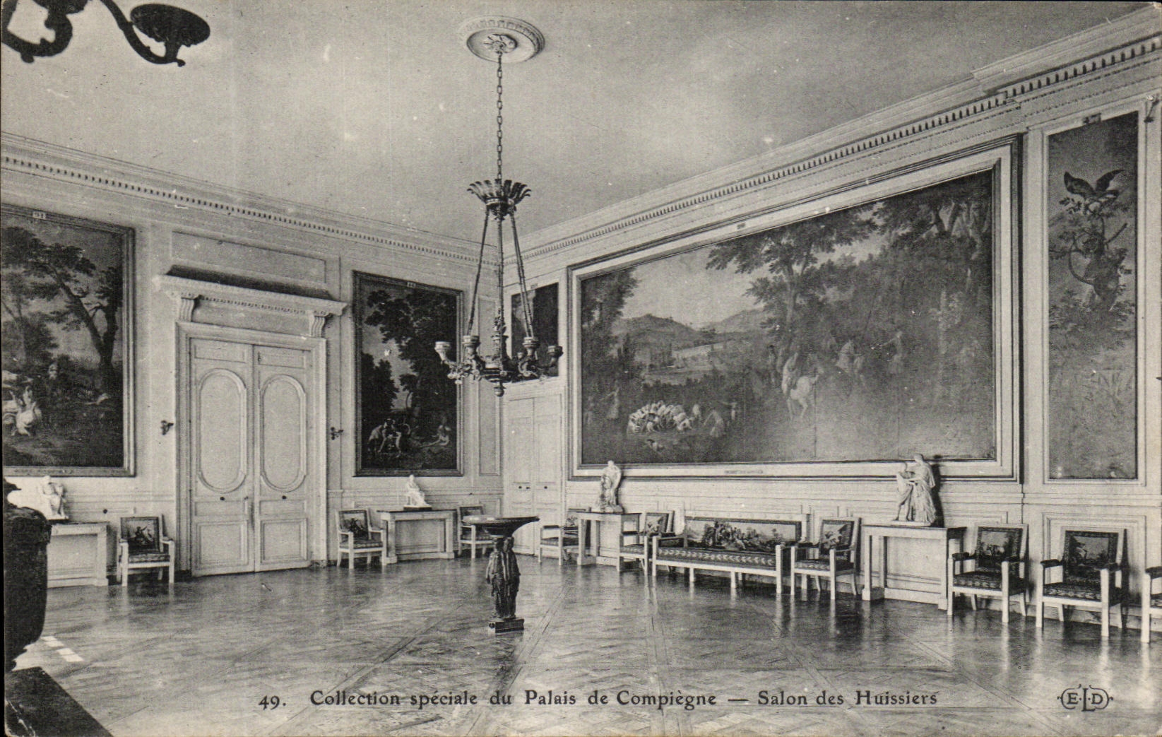 CPA Palate of Compiegne Living room of the Ushers