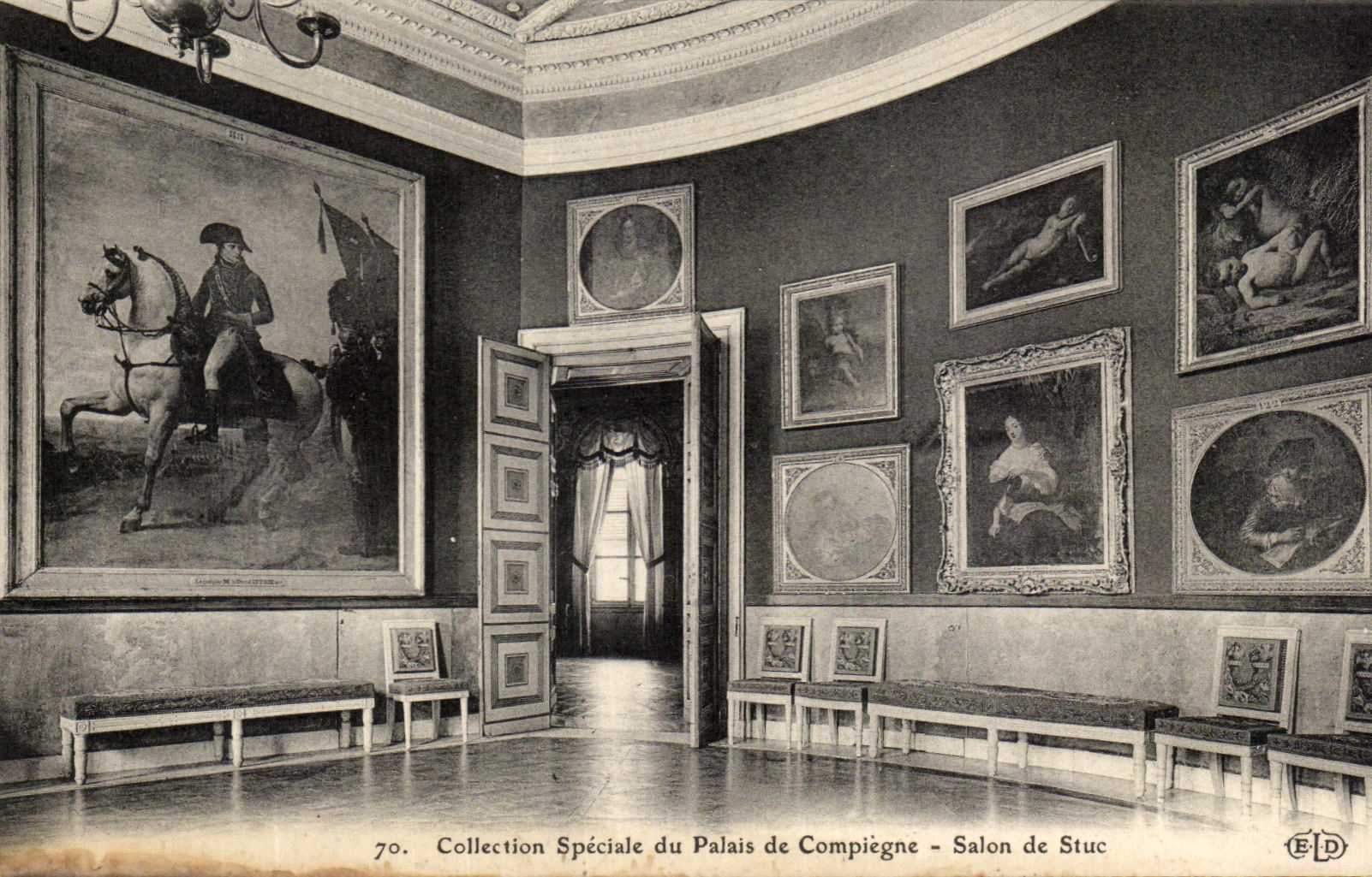 CPA Palais de Compiegne Salon de Stuc Napoleon 1er