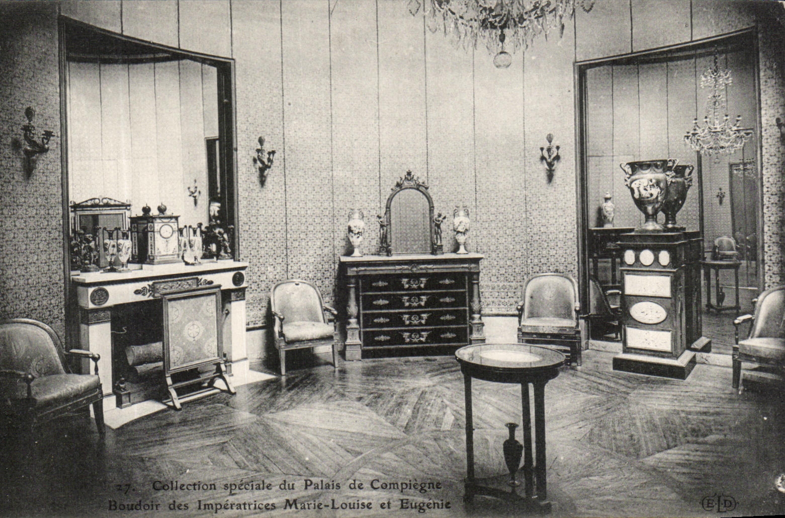 CPA Palais de Compiegne Boudoir des Inperatrices Marie Louise et Eugenie