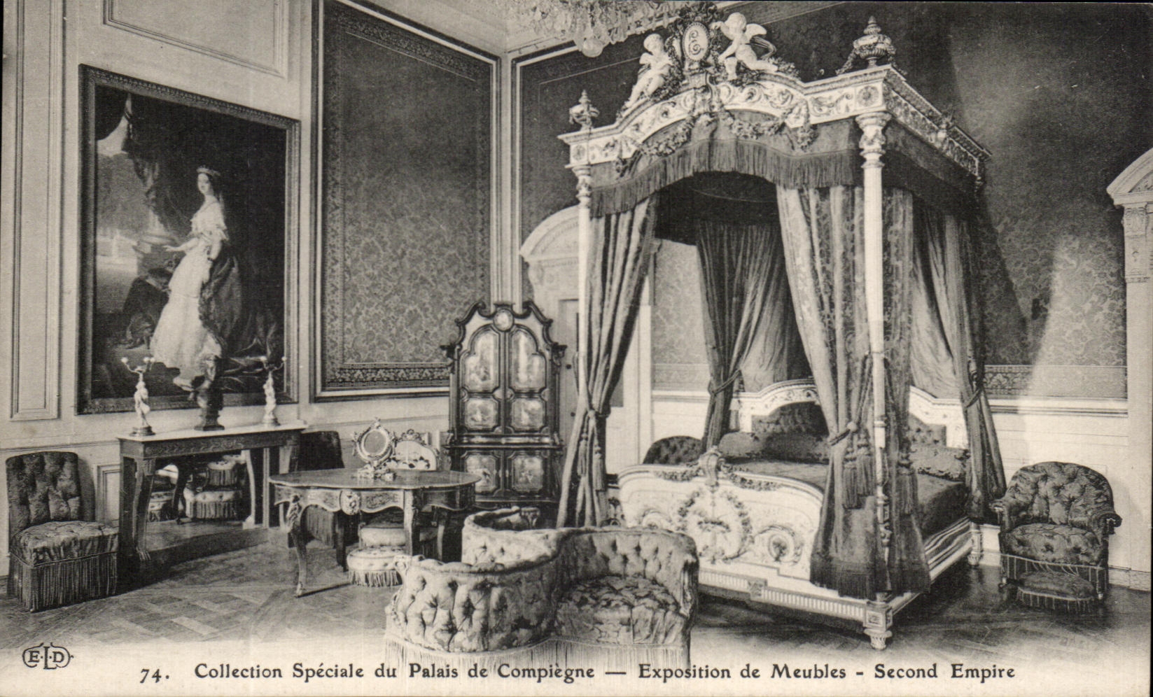 CPA Palais de Compiegne Exposition de Meubles Second Empire