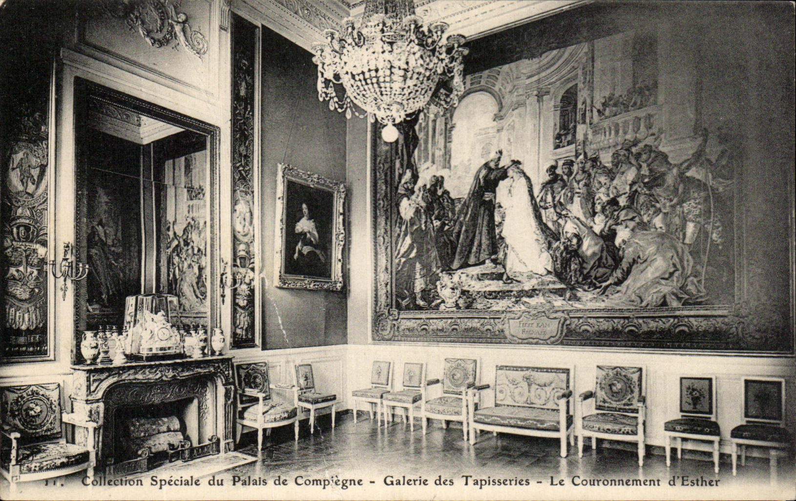 CPA Palate of Compiegne Gallery of the Tapestries the Crowning of Esther
