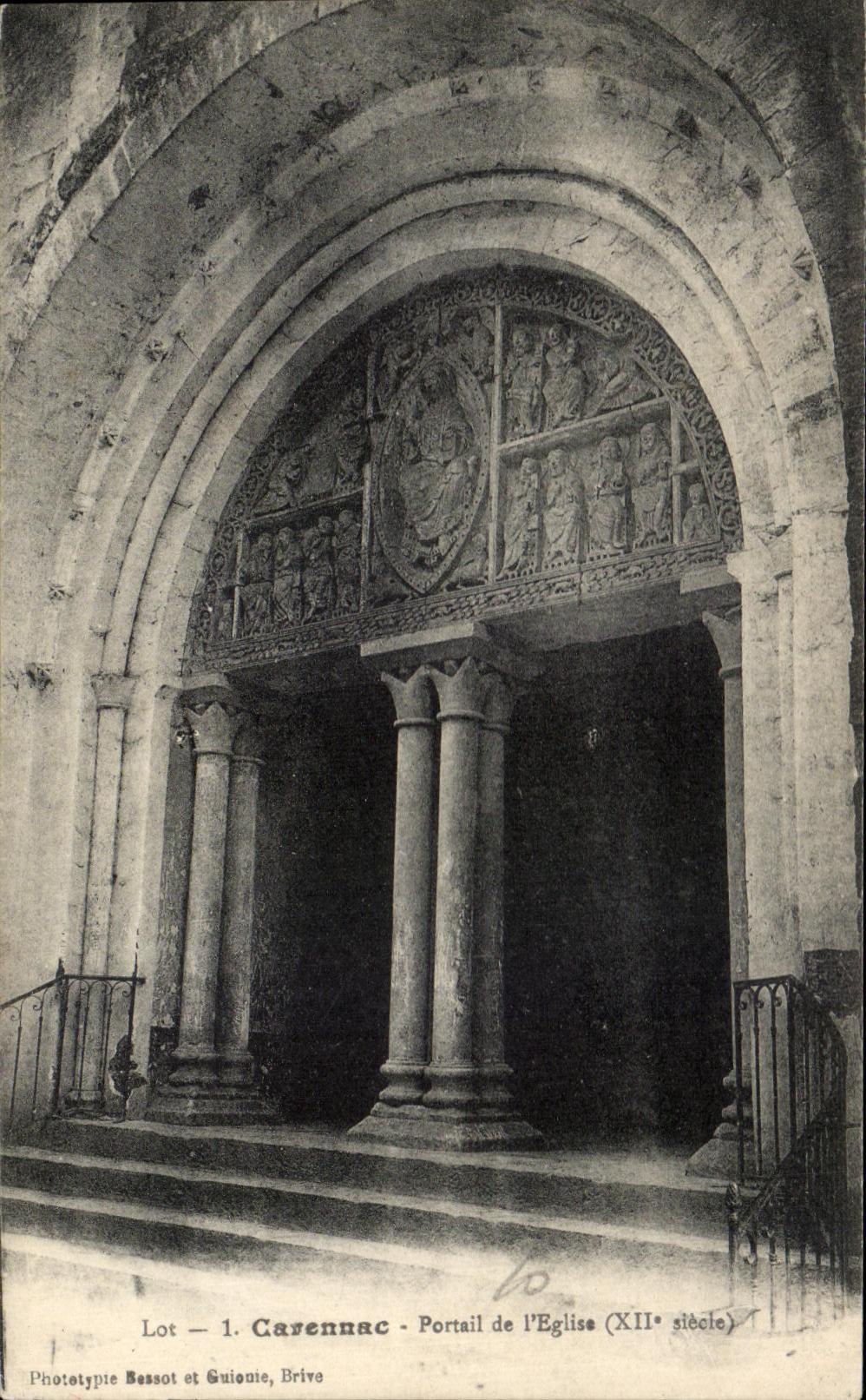 CPA Carennac Gate of the Church