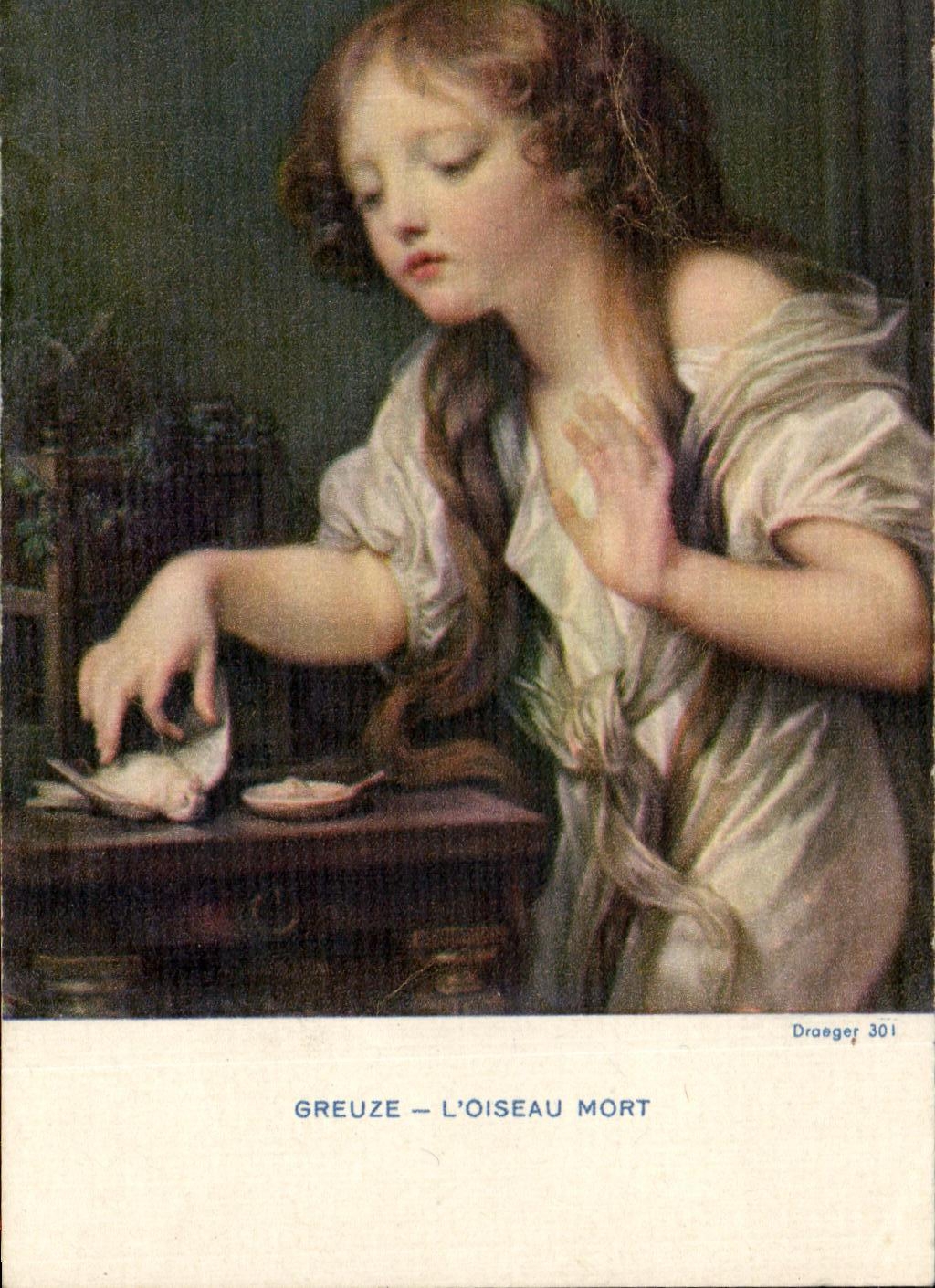 CPSM Greuze the dead bird